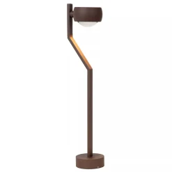 LED Stehlampe Aluminium Rostbraun IP54 50 cm 2700 K