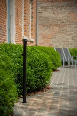 LED Stehlampe Aluminium Schwarz 100 cm IP65 3000 K