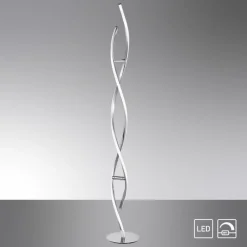 LED Stehlampe dimmbar in Stahl H:134 cm 3000 K 3128 lm