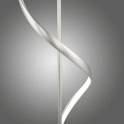 LED Stehlampe Farbtemperaturwechsel 141 cm 24 W Silber