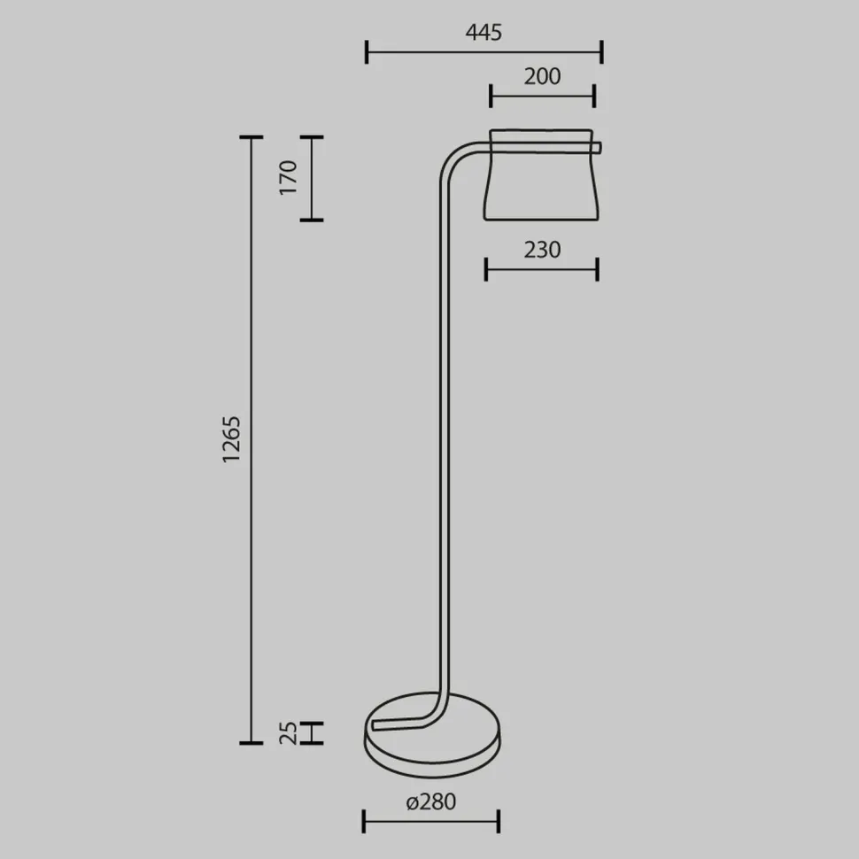 LED Stehlampe Glas Metall warmweißes Licht 3000 K