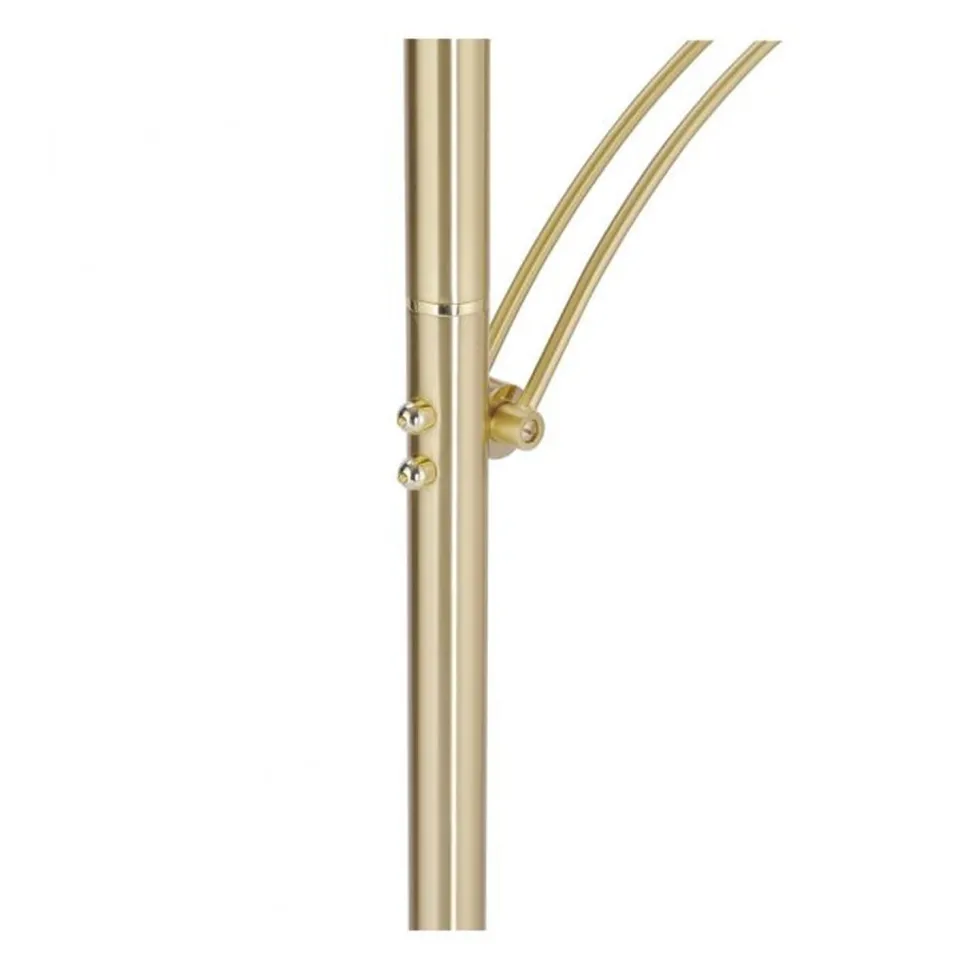 LED Stehlampe Leselicht in Messing Glas 200 cm dimmbar