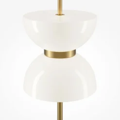 LED Stehlampe Metall Glas 145 cm rund 1300 lm Modern