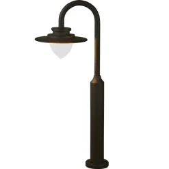 LED Stehlampe Outdoor Aluminium IP54 Grau Weiß 79,5 cm