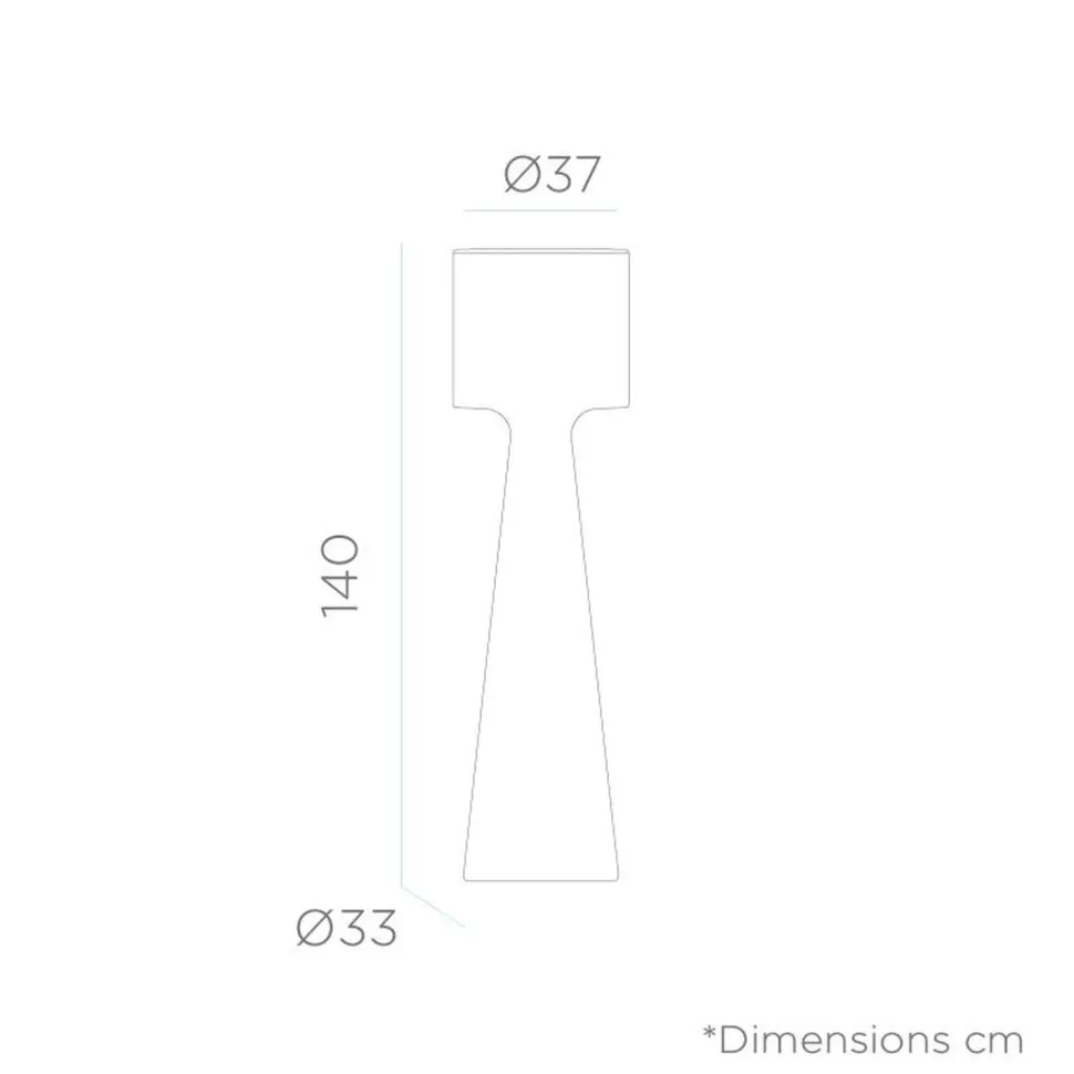 LED Stehleuchte außen 140 cm Kabel Stecker IP65 6000 K