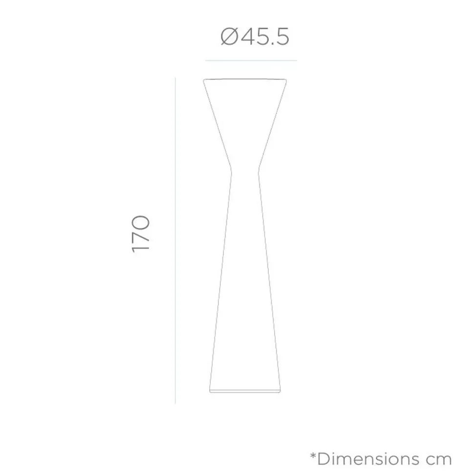 LED Stehleuchte außen Akku Dimmer Farbwechsel 170 cm IP65