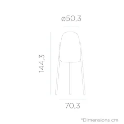 LED Stehleuchte außen IP65 144 cm Dreibein Dimmer Farbwechsel