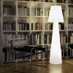 LED Stehleuchte außen IP65 165cm Weiß 6000K Stecker Kabel