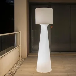 LED Stehleuchte außen kabellos Farbwechsel Dimmer 140cm IP65