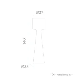 LED Stehleuchte außen kabellos Farbwechsel Dimmer 140cm IP65