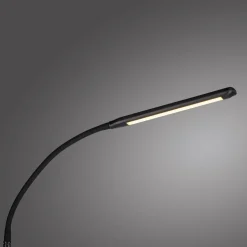 LED Stehleuchte Metall Schwarz Touch 125 cm verstellbar