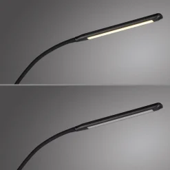 LED Stehleuchte Metall Schwarz Touch 125 cm verstellbar