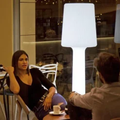 LED Stehleuchte Outdoor Kabel Stecker 165 cm IP65 6000 K Weiß