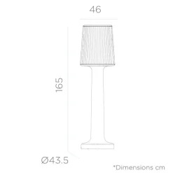 LED Stehleuchte Outdoor Kabel Stecker 165 cm IP65 6000 K Weiß