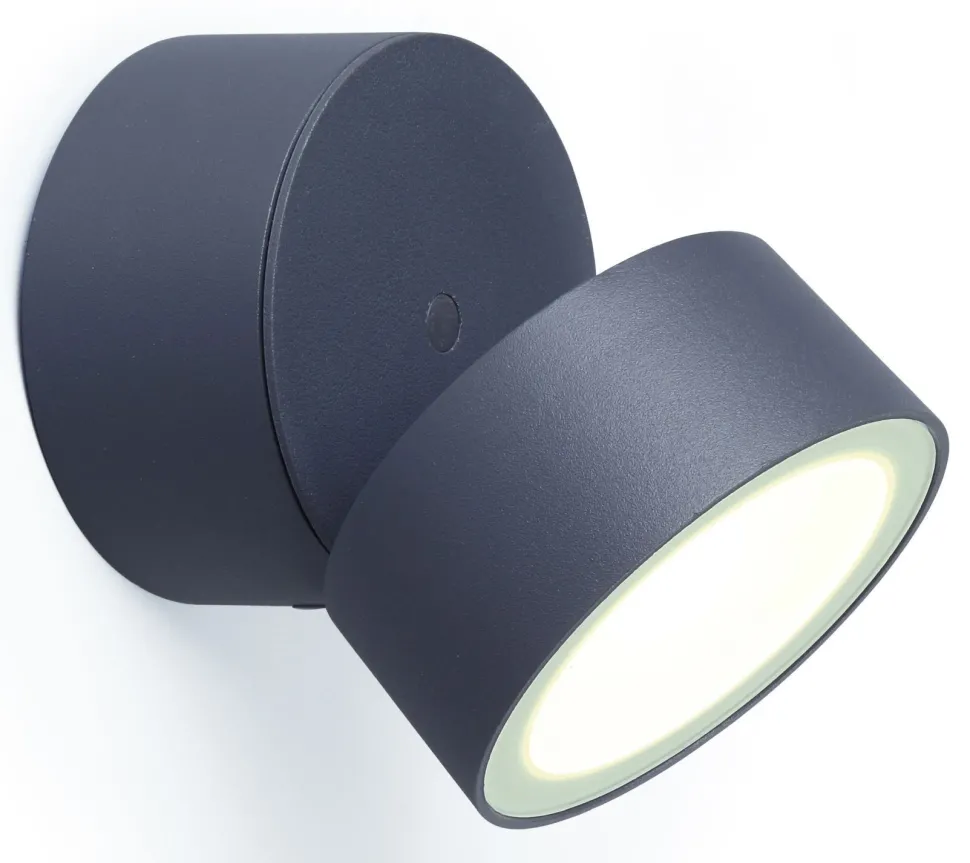 LED Strahler außen Aluminium verstellbar IP54 Anthrazit