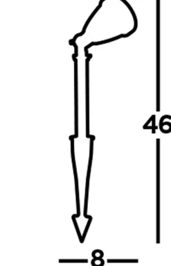LED Strahler Garten außen IP54 Schwarz 3000 K 757 lm Erdspieß