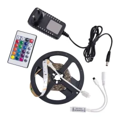 LED Strip RGB Farbwechsel Netzstecker Fernbedienung 3m