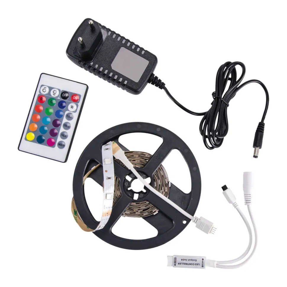 LED Strip RGB Farbwechsel Netzstecker Fernbedienung 3m