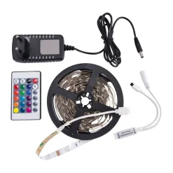 LED Strip RGB Farbwechsel 5m Netzstecker Fernbedienung