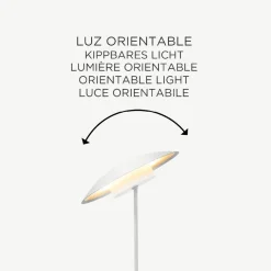 LED Tischlampe kabellos Akku Touch H: 40 cm IP44 Weiß