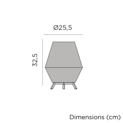 LED Tischlampe kabellos Akku IP54 Dimmer Fernbedienung 32,5cm