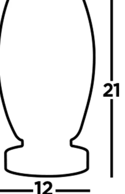 LED Tischlampe klein H: 20,5 cm Ø 11,5 cm Chrom Klar