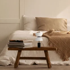 LED Tischlampe Metall Glas 46 cm hoch rund 350 lm MARIA