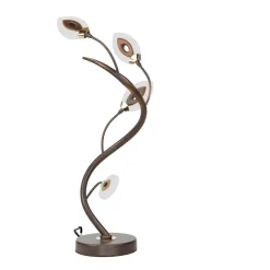 LED Tischlampe Modern Rostbraun Floral GORI