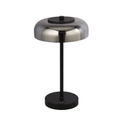 LED Tischlampe Touch Dimmer Schwarz Rauchgrau 39 cm