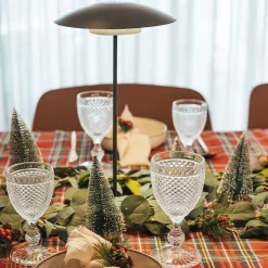 LED Tischleuchte Akku Touch 40 cm IP44 Anthrazit außen tragbar