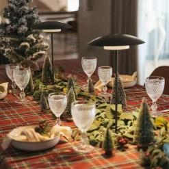 LED Tischleuchte Akku Touch 40 cm IP44 Anthrazit außen tragbar