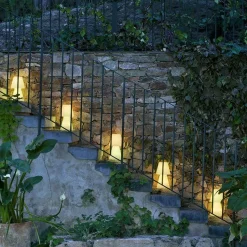 LED Tischleuchte kabellos 30 cm Dimmer Farbwechsel IP65 außen