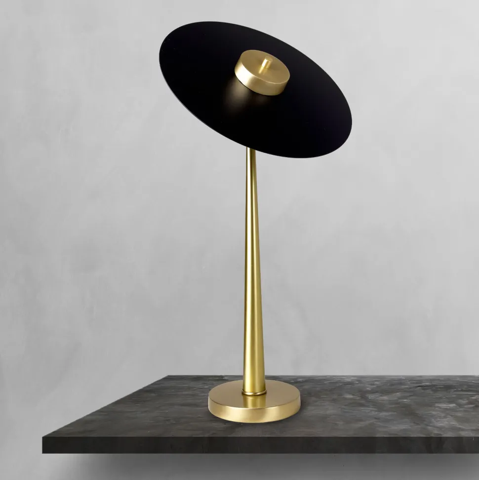 LED Tischleuchte Messing Eisen H: 53 cm 2700 K Modern