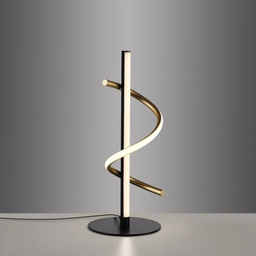 LED Tischleuchte Metall 3000 K 2100 lm Schwarz Messing