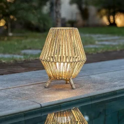 LED Tischleuchte Outdoor kabellos 32,5 cm IP65 Dimmer