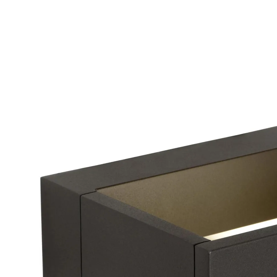 LED Up Down Wandleuchte Aluminium Anthrazit 3000 K IP54