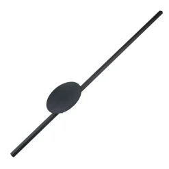 LED Wandlampe 3000 K Schwarz Metall flach lang 93 cm