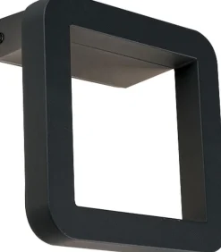 LED Wandlampe ALESSIA Schwarz IP54 außen Leuchte