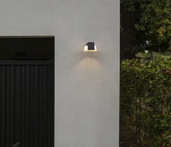 LED Wandlampe Aluminium Anthrazit B:16 cm IP44 1000 lm