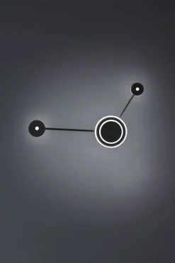 LED Wandlampe Aluminium dimmbar H:44 cm 3000 K Schwarz