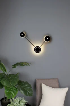 LED Wandlampe Aluminium dimmbar H:44 cm 3000 K Schwarz