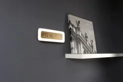 LED Wandlampe Aluminium Gold Schwarz 3000 K B:30 cm