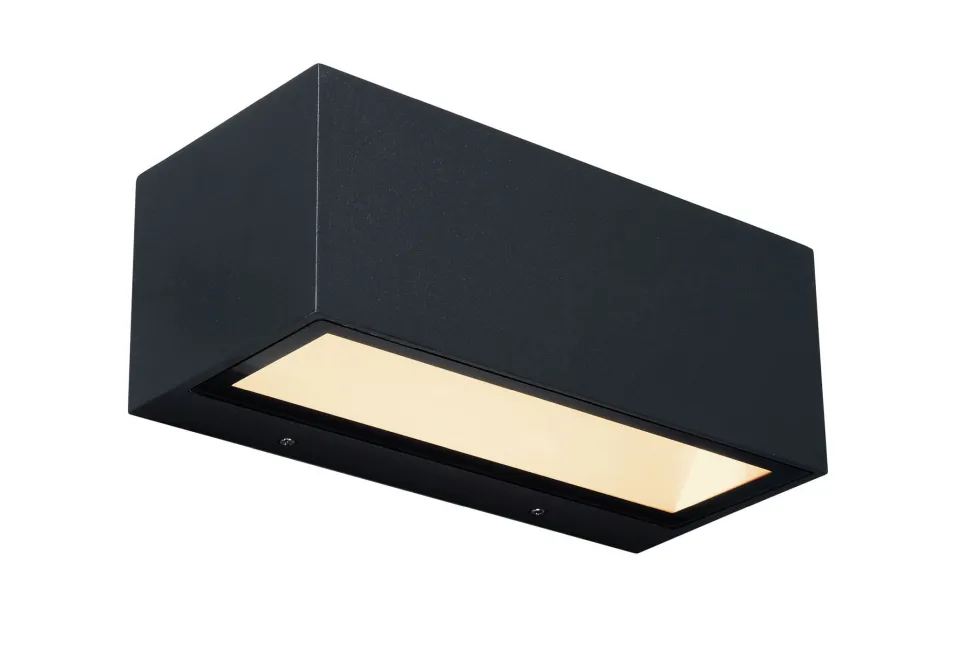 LED Wandlampe Aluminium Schwarz 3000 K IP54 Up Down