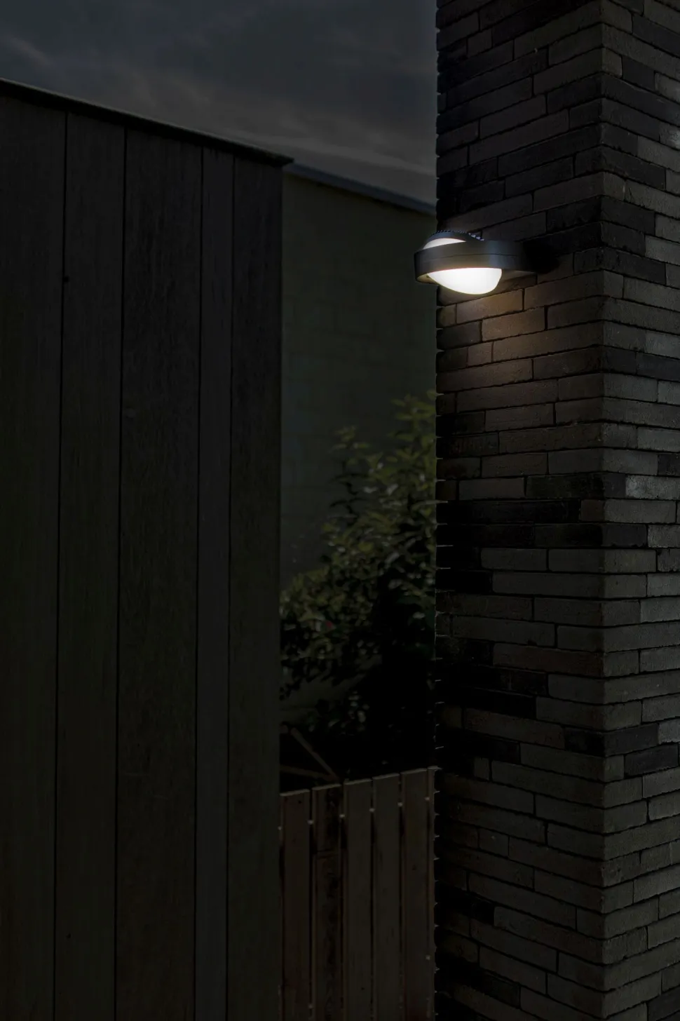 LED Wandlampe Anthrazit Aluminium IP54 B:16 cm blendarm