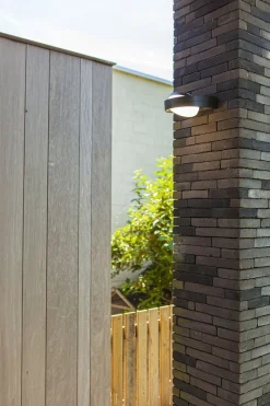 LED Wandlampe Anthrazit Aluminium IP54 B:16 cm blendarm