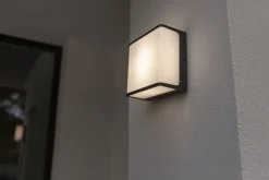 LED Wandlampe Anthrazit Aluminium IP54 4000 K B:15 cm