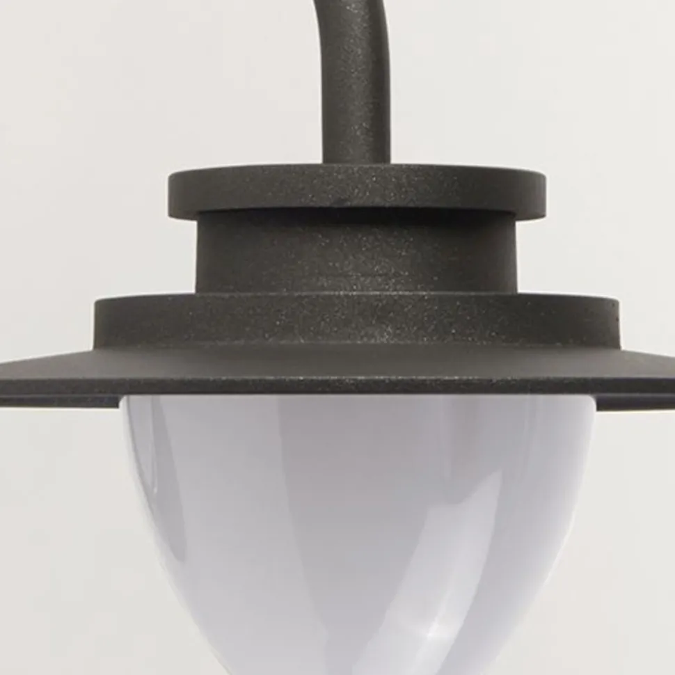 LED Wandlampe Außen Aluminium IP54 Grau Weiß H:25 cm