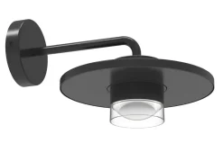 LED Wandlampe außen Aluminium B:24 cm 7 W IP54 Schwarz