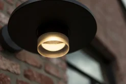 LED Wandlampe außen Aluminium B:24 cm 7 W IP54 Schwarz