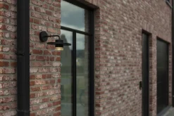 LED Wandlampe außen Aluminium B:24 cm 7 W IP54 Schwarz